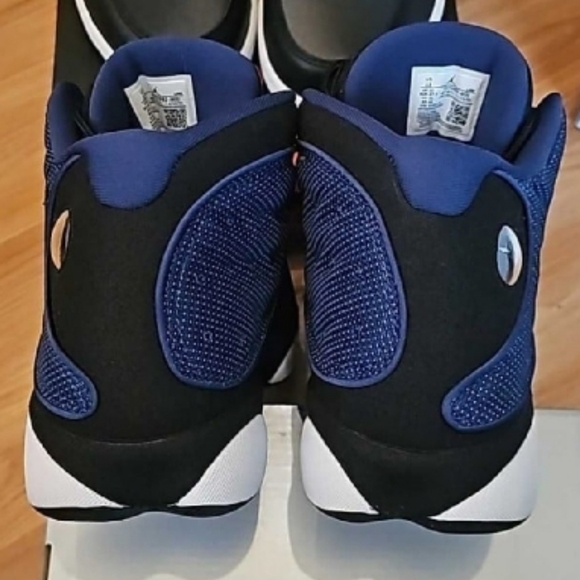 Navy Blue and Black Jordan Sneakers - Picture 3 of 8